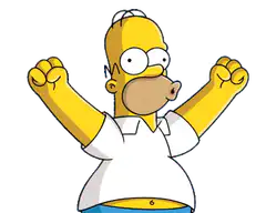Homer Simpson cheering