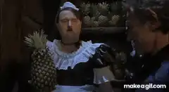 Count Dracula takes a pineapple