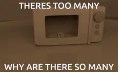 microwave door opens revealing tiny microwave