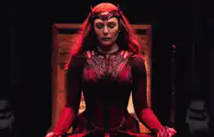 Scarlet Witch stands up