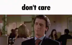 Christian Bale don't care