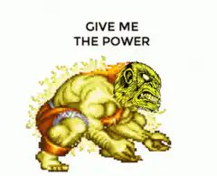 Hulk pixel art transformation