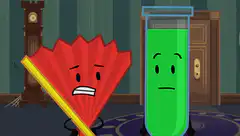 Fan and Test Tube laugh together