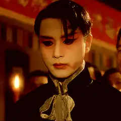 Leslie Cheung in Peking Opera makeup