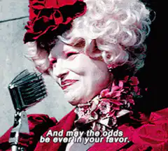 Hermione Granger says may the odds be ever in your favor