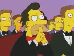 Homer Shushing in the Audience