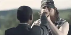 Daryl Dixon gets blessed by Morgan Jones