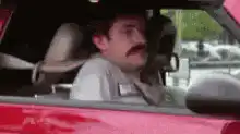 Ron Burgundy falls asleep in car