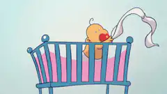 Baby falls out of crib