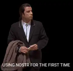 John Travolta confused looking around