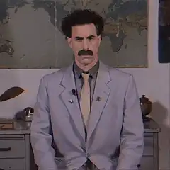 Borat Serious Face