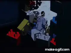Man gets blasted by white liquid