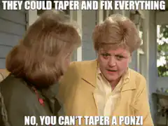 You Can't Taper a Ponzi