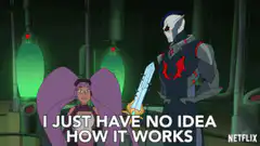 Huntara confused about the sword