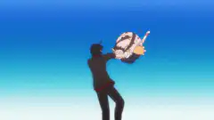 Man throws girl into sky