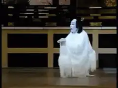 Yokai ghost in white kimono