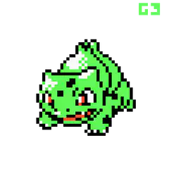 pixel art bulbasaur