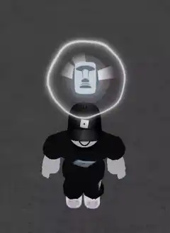 Roblox character with glowing halo