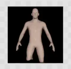 3D bald man model morphing