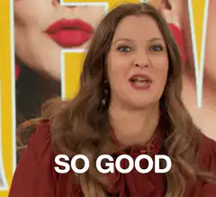 Drew Barrymore So Good Reaction
