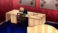 Mukuro Ikusaba typing on laptop