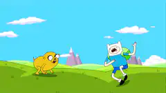 Jake grabs Finn and flies