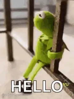 Kermit the Frog saying hello