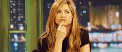 Jennifer Aniston thinking face