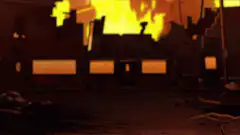 Bill Cipher explodes and rises from smoke