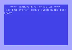 Commodore 64 BASIC V2 startup screen