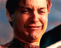 Tobey Maguire Spiderman crying