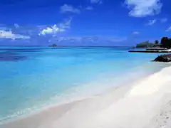 Tropical beach with turquoise water
