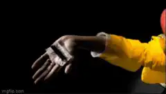 Hand with tape and cigarette