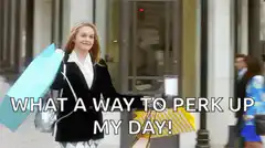 Alicia Silverstone shopping happy