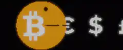 Bitcoin Pac-Man eats currency symbols