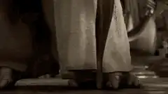 Yoda gets hit in the groin
