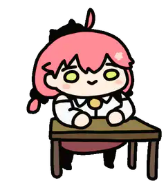 Chibi Anya Forger breaks desk