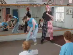 Patriotic dance class