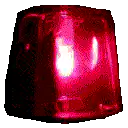 Red emergency light flashing