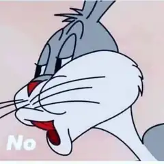 Bugs Bunny saying no