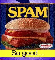 SPAM burger disappears