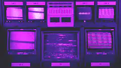 purple security camera monitors
