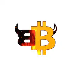 Fiery Bitcoin Logo