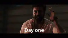 Man smoking with Day one text