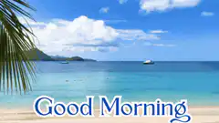 Good Morning beach scene
