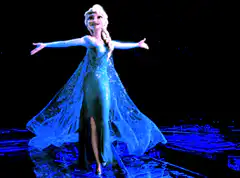Elsa singing Let It Go