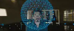 Tony Stark hologram projection