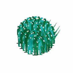 Green army soldiers firing red and grey