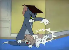 Tom spanking Jerry