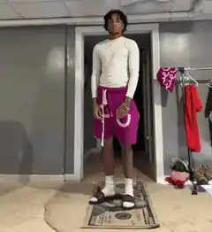 Man throws chair and dances